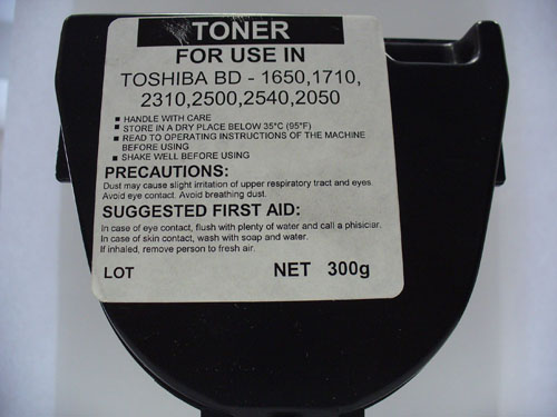 Тонер TOSHIBA BD 1650 / 1710 / 2310 / 2500 / 2540 / 2050 - Кликнете на изображението, за да го затворите